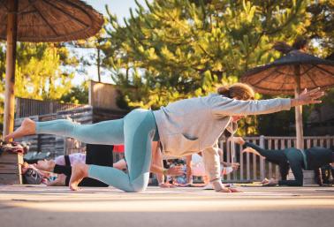 camping yoga