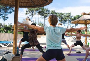 camping yoga