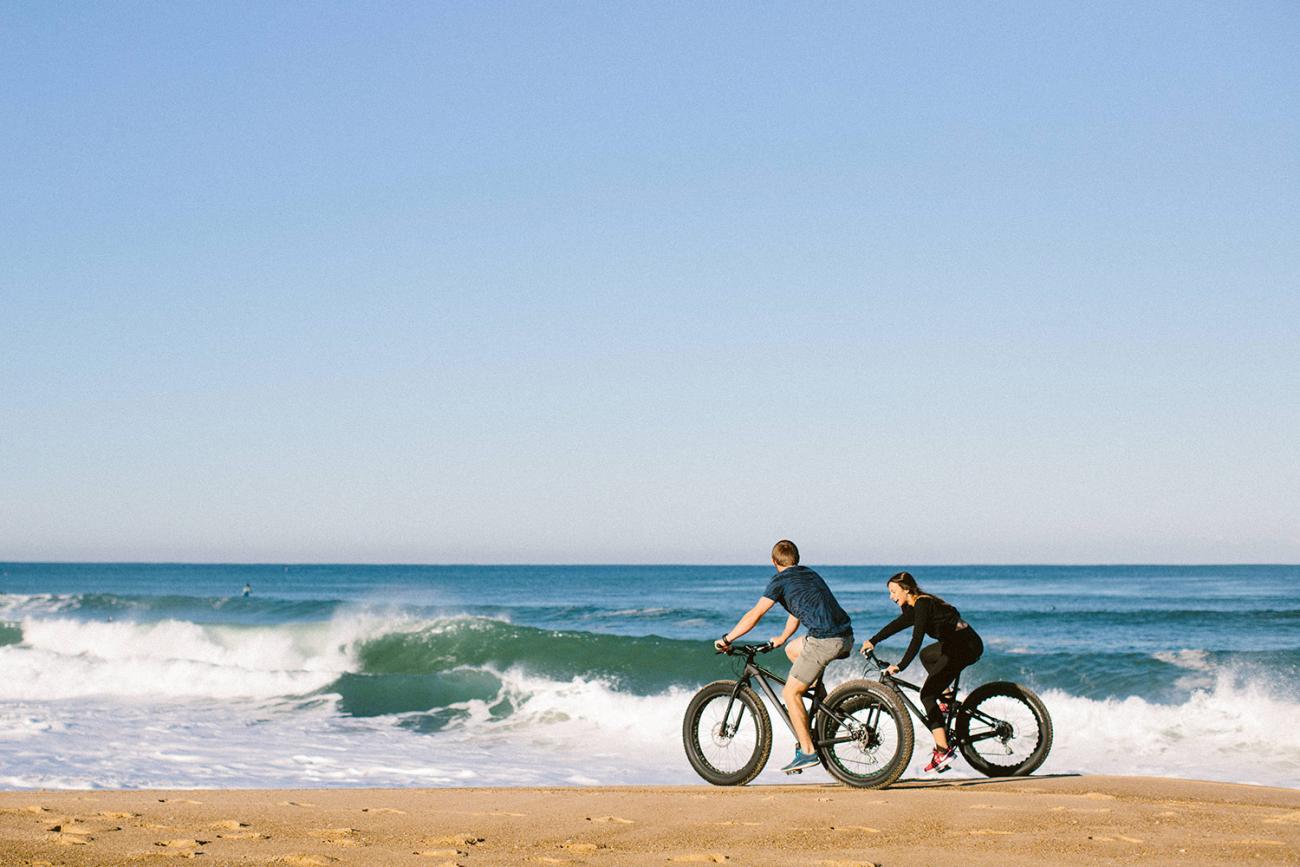 Fatbike sur la plage